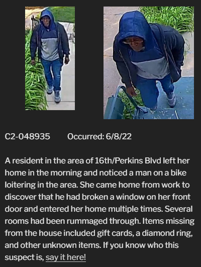 Bike burglar